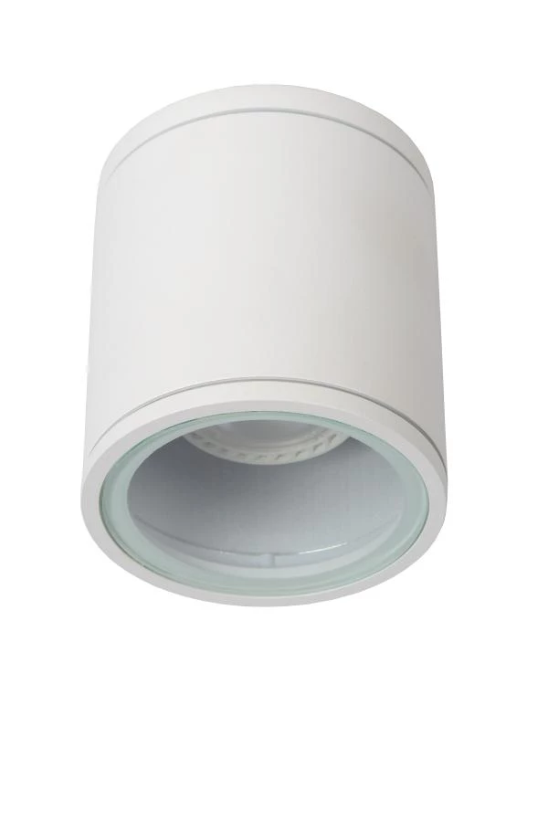 Lucide AVEN - Plafondspot Badkamer - Ø 9 cm - 1xGU10 - IP65 - Wit - uitgezet